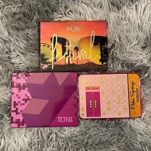 Bright / Glitter Eyeshadow Palettes ( Too faces, PUR, TETRIS)